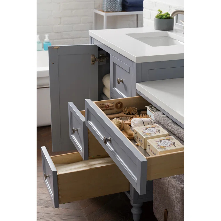 Copper Cove 86" Double Bathroom Vanity Set