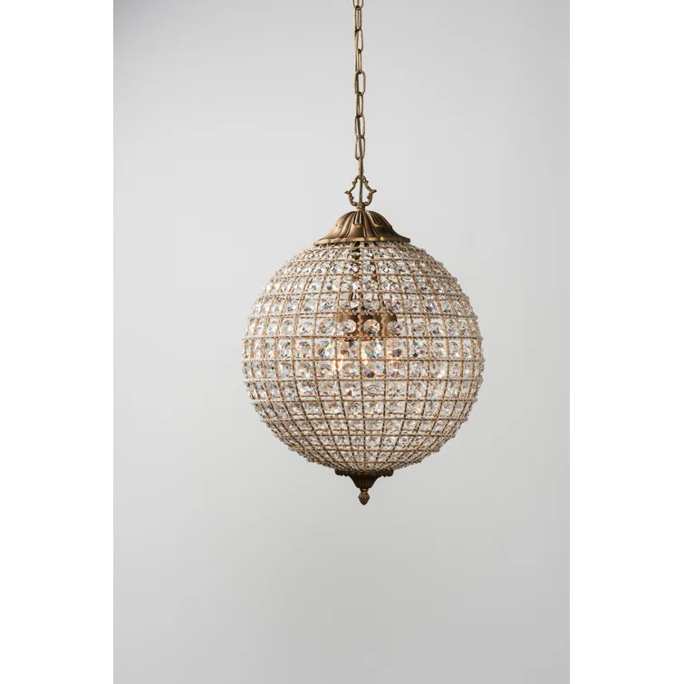 Cimberleigh 3 - Light Single Globe Chandelier