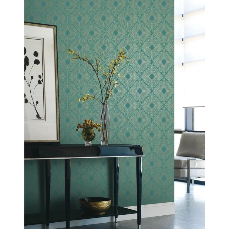 Antonina Vella Modern Metals Modern Geometric Wallpaper