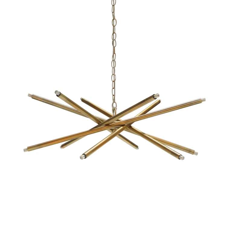 Luisa 12 - Light Dimmable Sputnik Modern Linear Chandelier