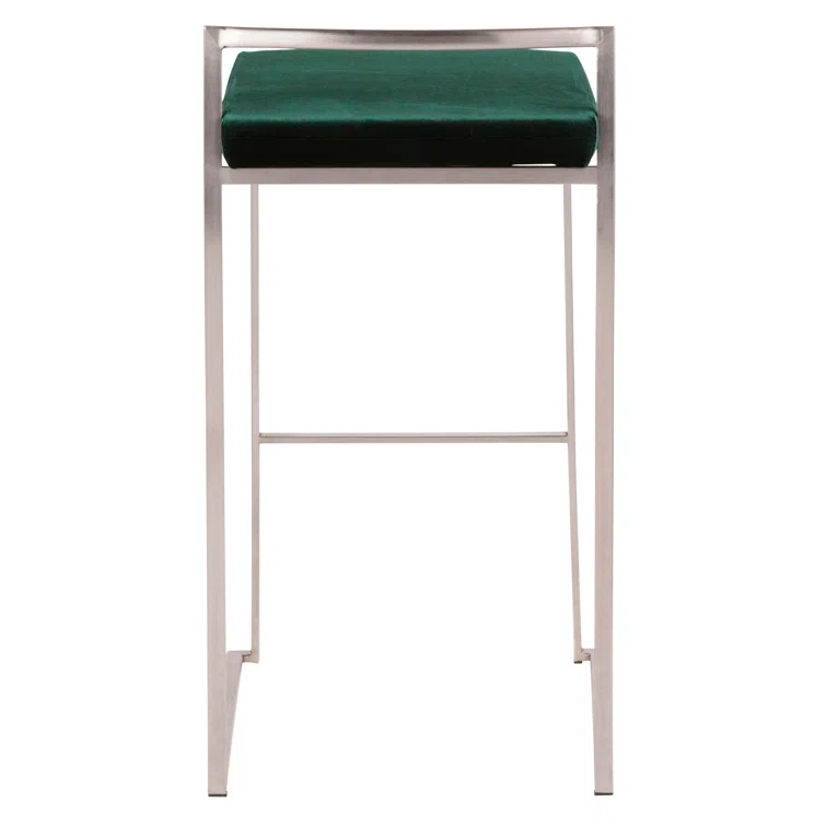 Derik Upholstered Stool with Metal Frame