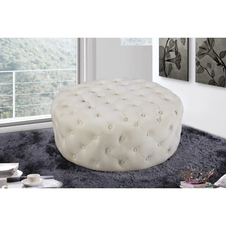 Plattsburgh Velvet Ottoman