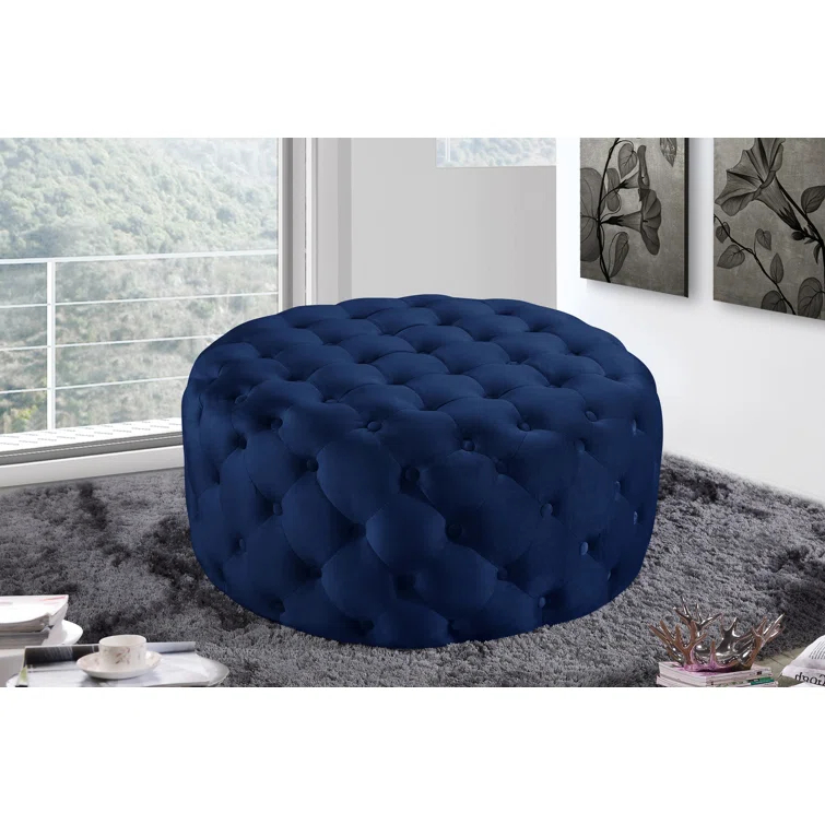 Plattsburgh Velvet Ottoman