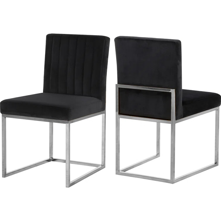 Amberdawn 18.5'' H Velvet Upholstered Side Chair
