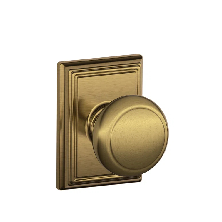 Andover Knob with Addison Trim Hall and Closet Lock