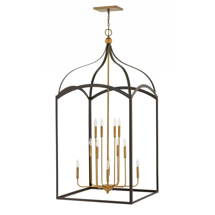 Clarendon 12 - Light Lantern Tiered Chandelier
