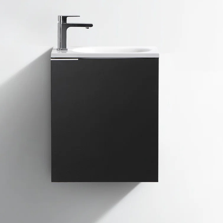 Valencia 20" Wall Mount Single Sink Bathroom Vanity with Top and Sink (Faucet Not Included)