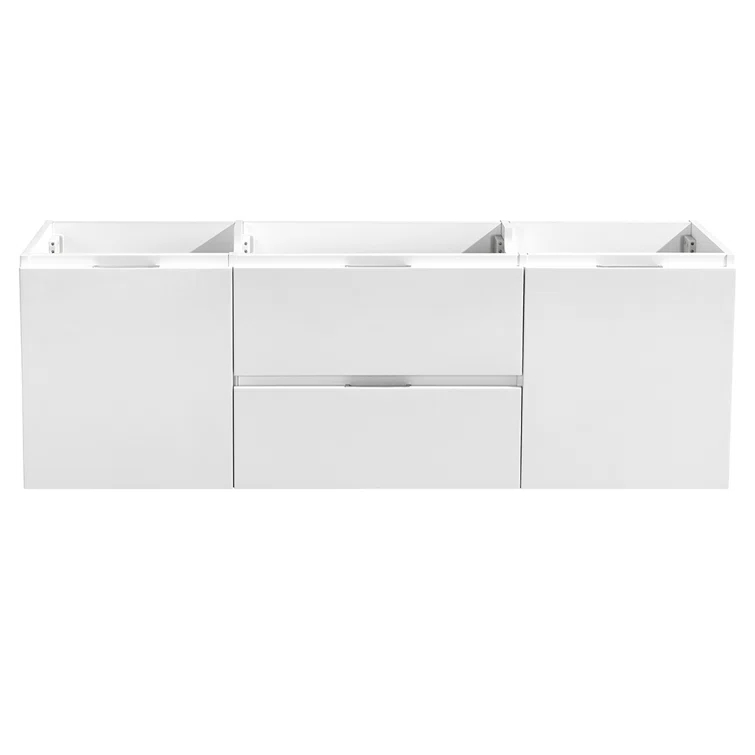Valencia 60" Wall Mount Double Modern Bathroom Cabinet - Cabinet Only (Top and Sinks Not Included)