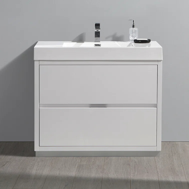 Valencia 40" Freestanding Single Sink Bathroom Vanity with Top and Sink (Faucet Not Included)