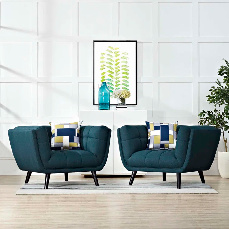 Modway Carson Carrington Karhula Upholstered Armchair Set