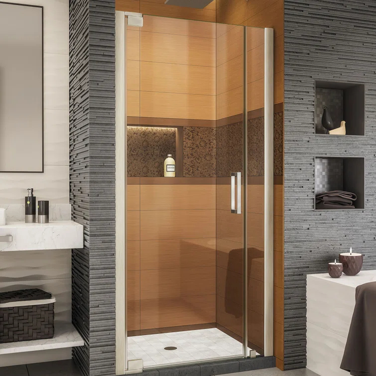 Elegance-LS 34.5" W x 72" H Pivot Frameless Shower Door with ClearMax™ Technology