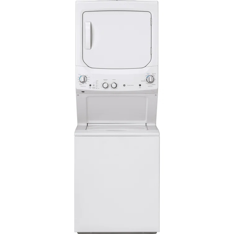 GE Appliances 3.8 cu. ft. Washer and 5.9 cu. ft. Electric Dryer Laundry Center GUD27ESSMWW