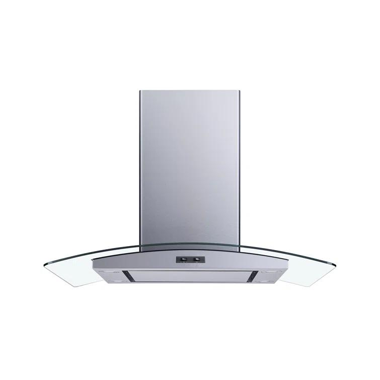 36" 300 CFM Convertible Island Range Hood in Stainless Steel