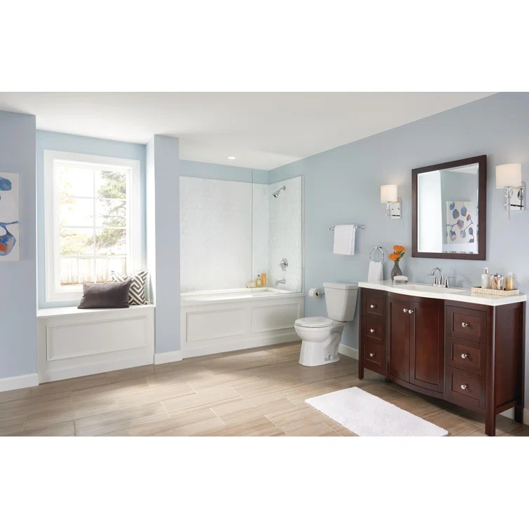 Lahara Centerset Bathroom Faucet with Drain Assembly, 2-handle Bathroom Sink Faucet