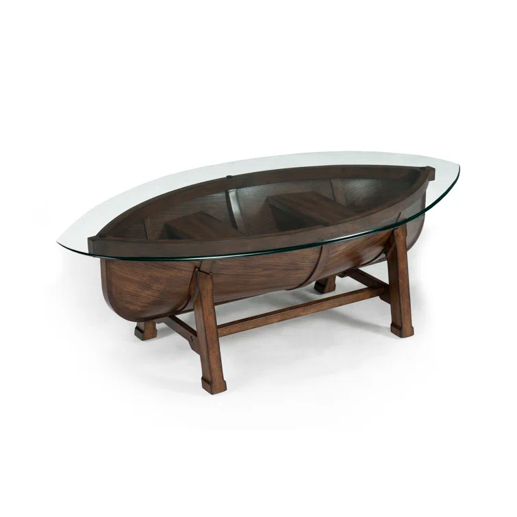 Longshore Tides Bartulio Glass Top Coffee Table
