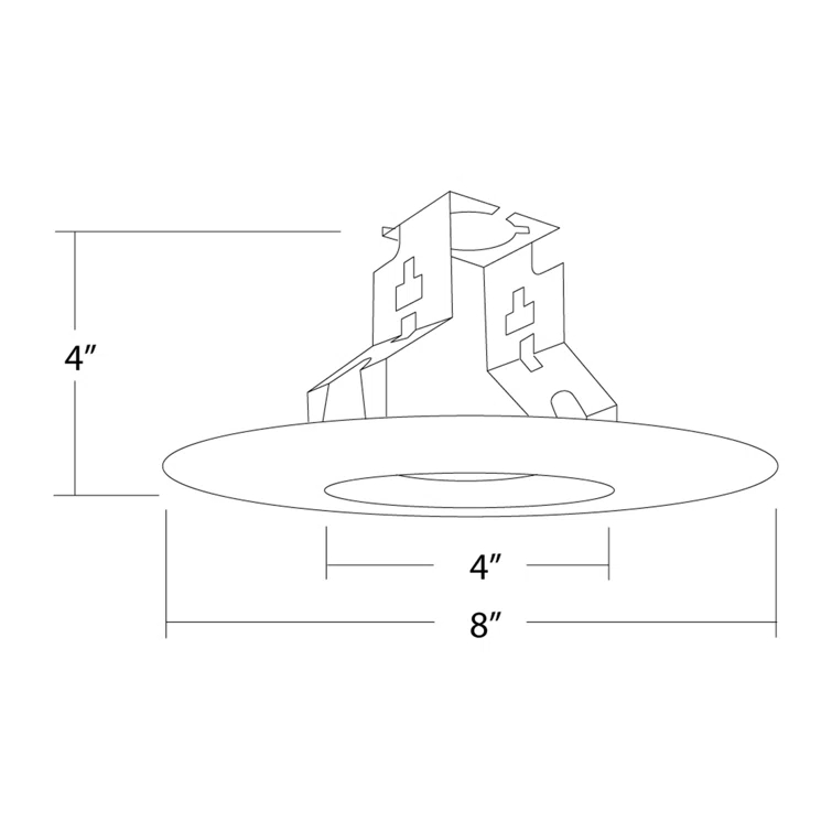 NICOR Lighting 17562 6'' Open Recessed Trim