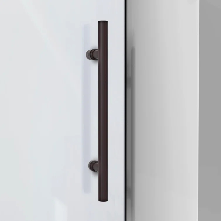 Enigma-XO 50" W x 76" H Sliding Frameless Shower Door with Clear Max™ Technology