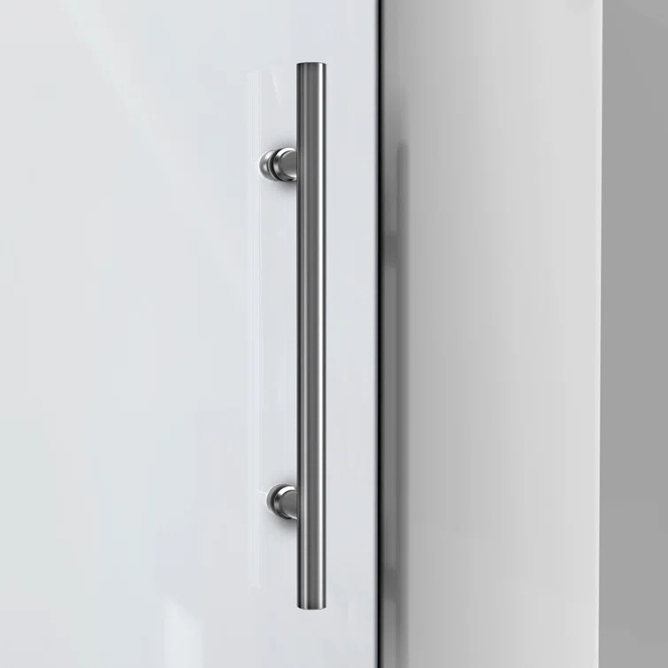 Enigma-XO 50" W x 76" H Sliding Frameless Shower Door with Clear Max™ Technology