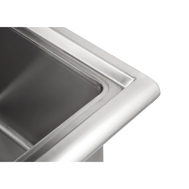TRINITY EcoStorage 21.5 in. W x 49.3 in. H x 24 in. D NSF Stainless Steel Utility Sink w/ Faucet