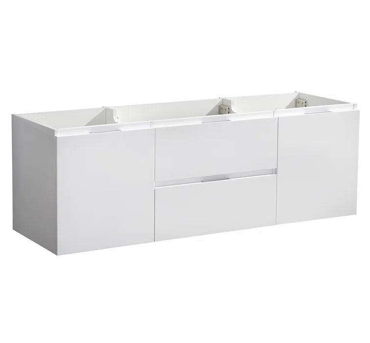 Valencia 60" Wall Mount Single Sink Bathroom Vanity Base Only (Top and Sink Not Included)