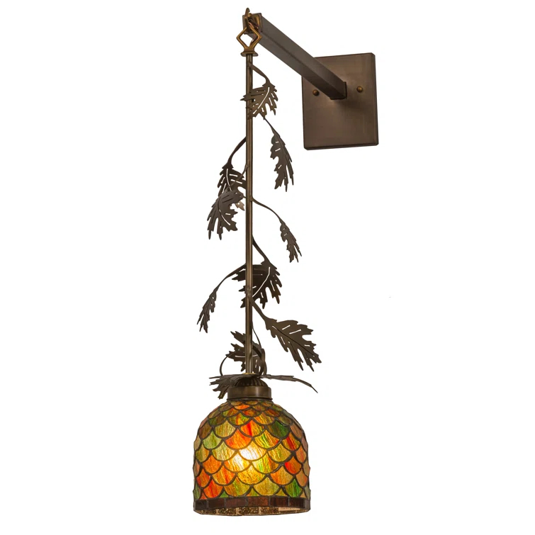 Rustic Lodge Iron Armed Sconce