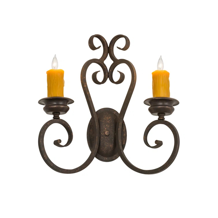 Meyda Lighting Fernando Iron Candle Wall Light