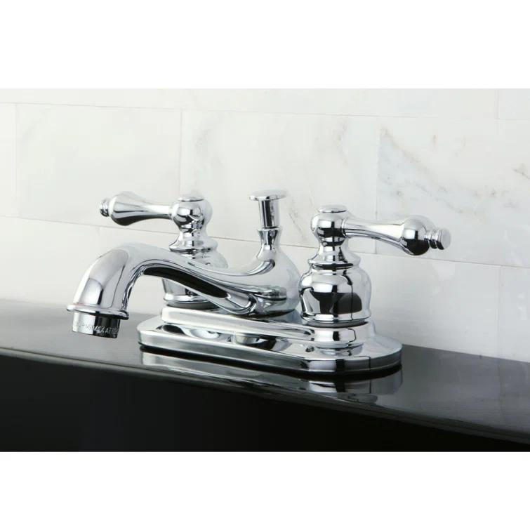Restoration Centerset Bathroom Faucet with Drain Assembly
