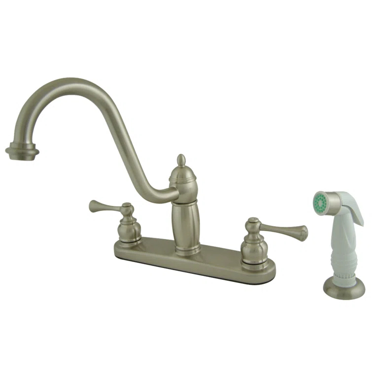 Kingston Brass Heritage Two-Handle 8" Centerset Kitchen Faucet