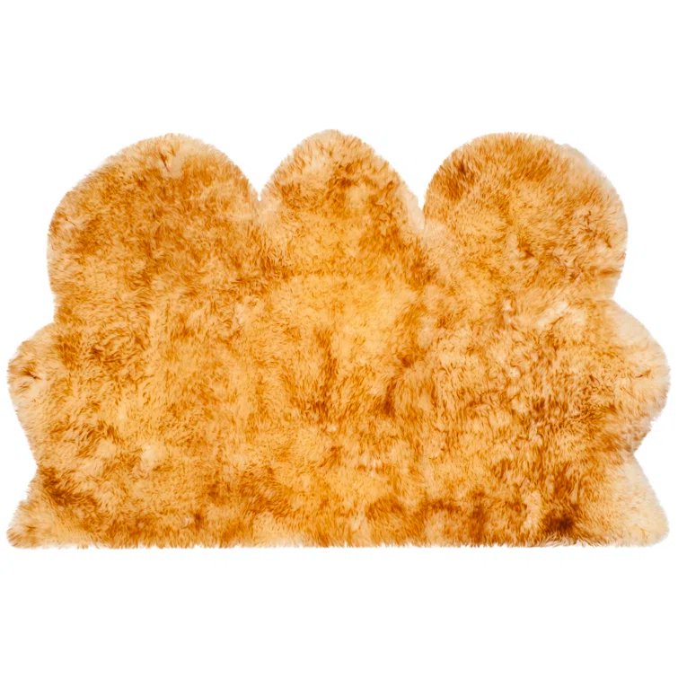 Sheep Skin Natural Sheep Skin Made Within Acid Dying Sheep Skin Solid Color Rug