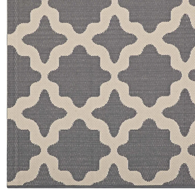 Modway Cerelia Moroccan Trellis Indoor and Outdoor Area Rug