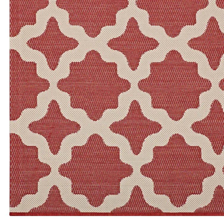 Modway Cerelia Moroccan Trellis Indoor and Outdoor Area Rug