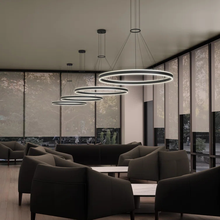 Double Corona 2 - Light Dimmable LED Wagon Wheel Chandelier