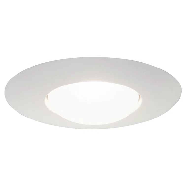 6'' White Open Recessed Trim