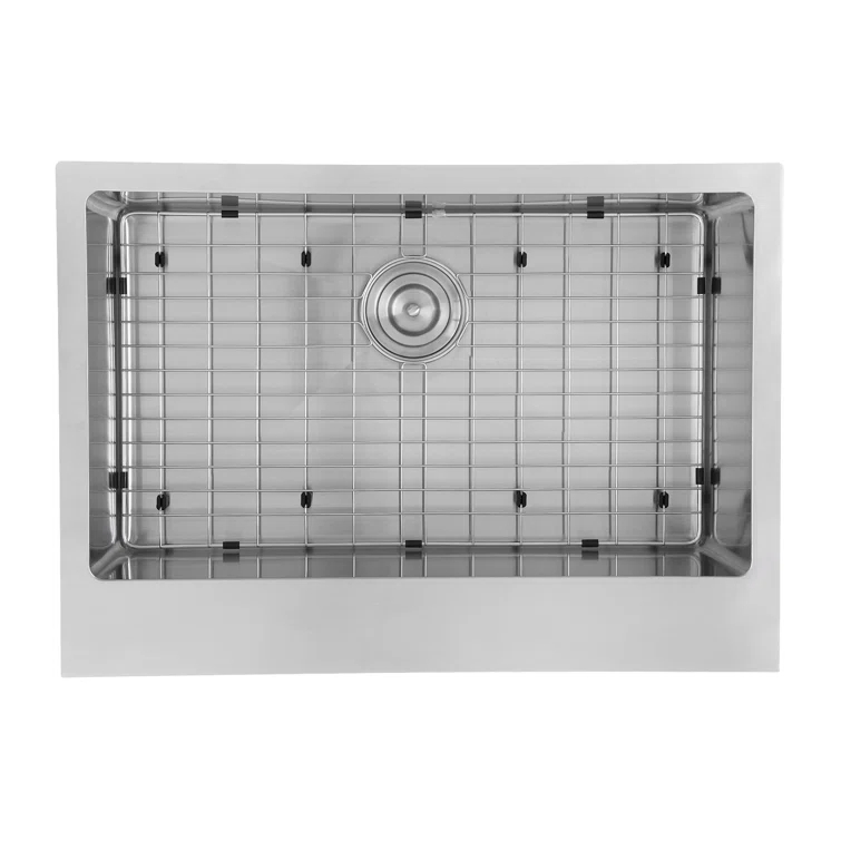 Pro Series 30'' L Farmhouse / Apron Single Bowl Stainless Steel Kitchen Sink