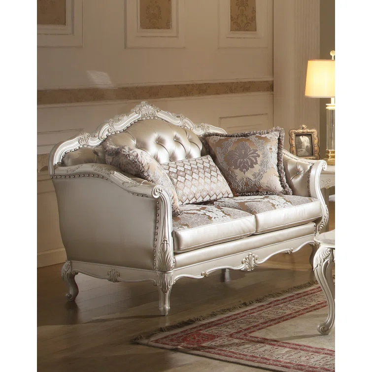 Andrew Home Studio Stella II 63'' Faux Leather Loveseat
