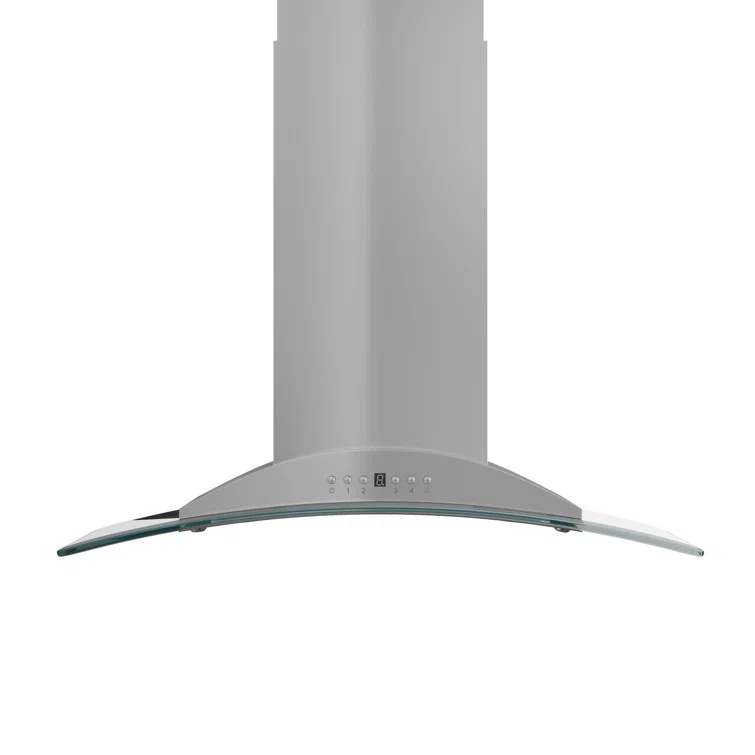 ZLINE 30 in. Convertible Vent Isl& Mount Range Hood in Stainless Steel & Glass (GL9i-30)