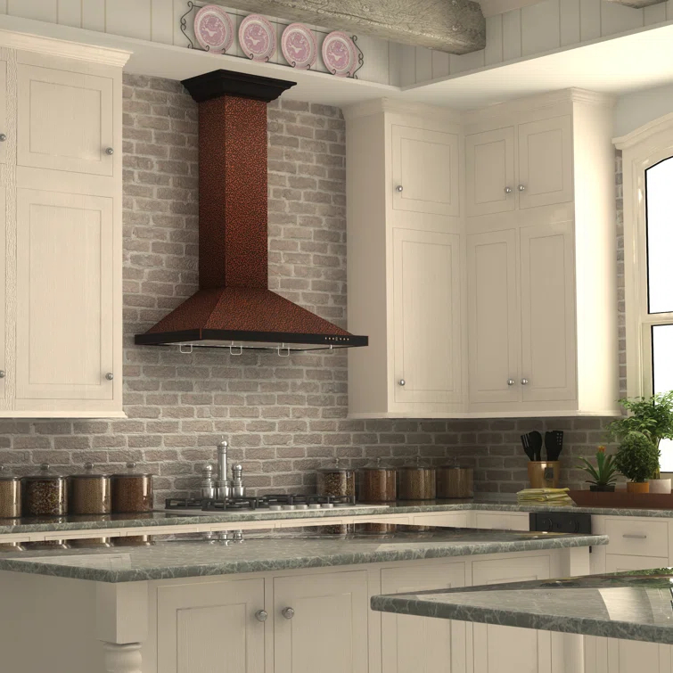 Satin ZLINE 30 in. Designer Series Satin Stainless Steel Convertible Vent Wall Mount Range Hood