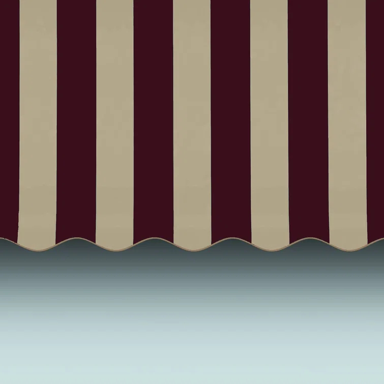 Awntech Santa Fe Acrylic Fabric Fixed Awning with Iron Rope Arms