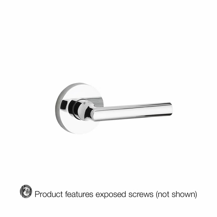 Tube Single Dummy Door Lever with Contemporary Round Rosette