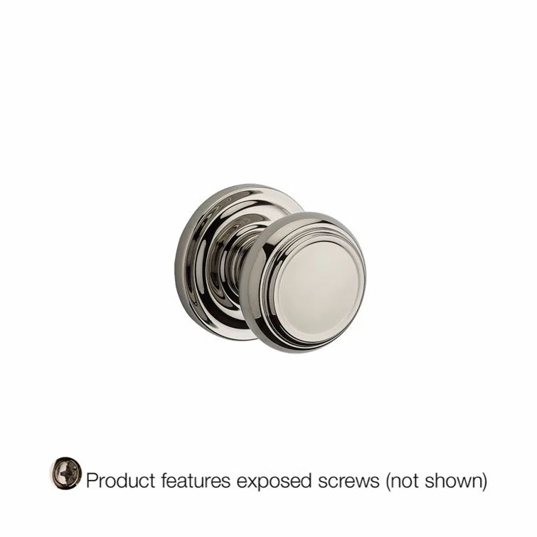Traditional Single Dummy Door Knob with Traditional Round Rose