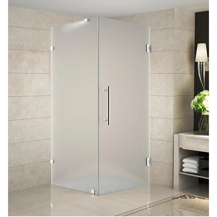 Aston SEN988F-CH-38-10 Aquadica 38" x 72" Square Hinged Shower Enclosure