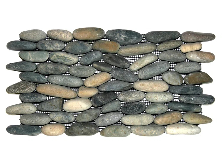 Nile Random Sized Natural Stone Mosaic Tile in Gray