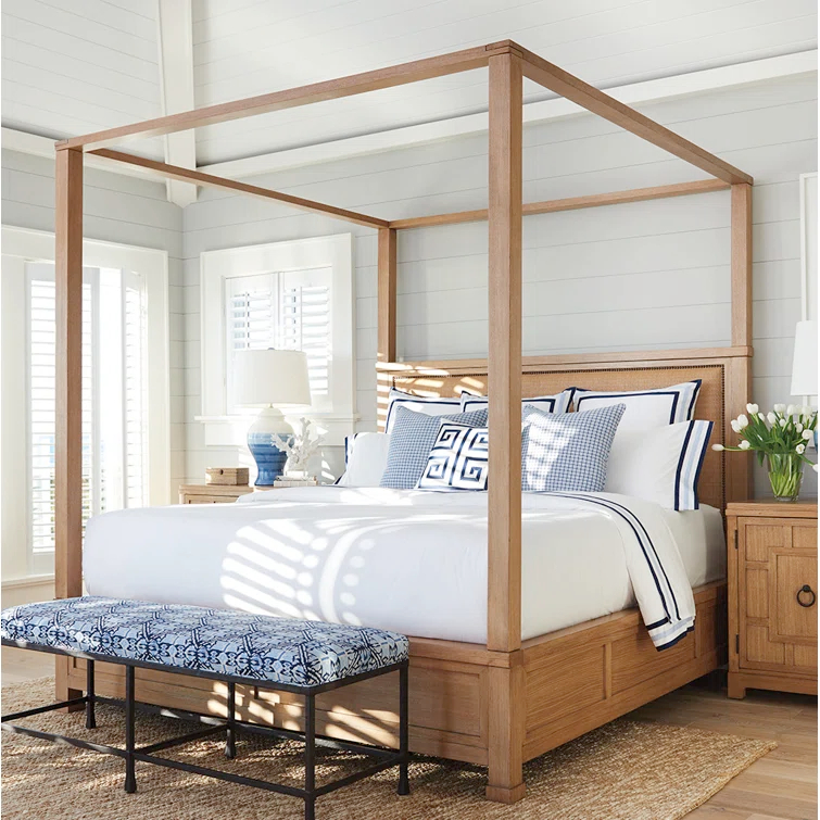 Newport Upholstered Canopy Bed
