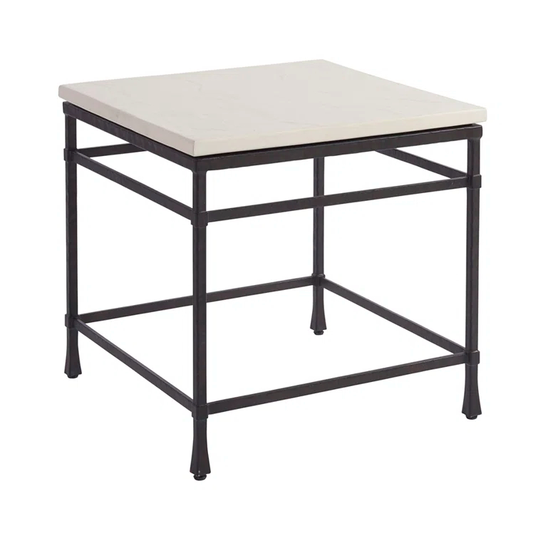 Barclay Butera Newport Stone Top End Table
