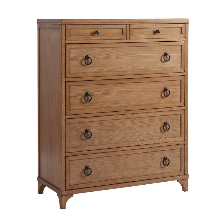 Newport Solid Wood 44'' W 6 - Drawer Dresser