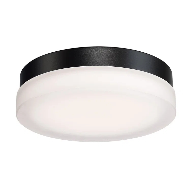Single Light Glass LED Flush Mount