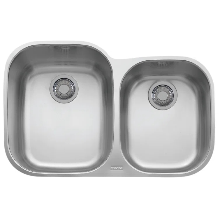 Franke 32" L x 20" W Undermount Double Basin Kitchen Sink RGX160