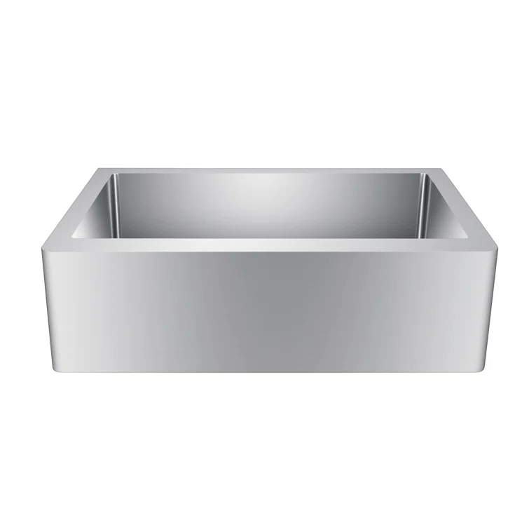 Adelphia 33'' L Farmhouse / Apron Single Bowl Stainless Steel Kitchen Sink