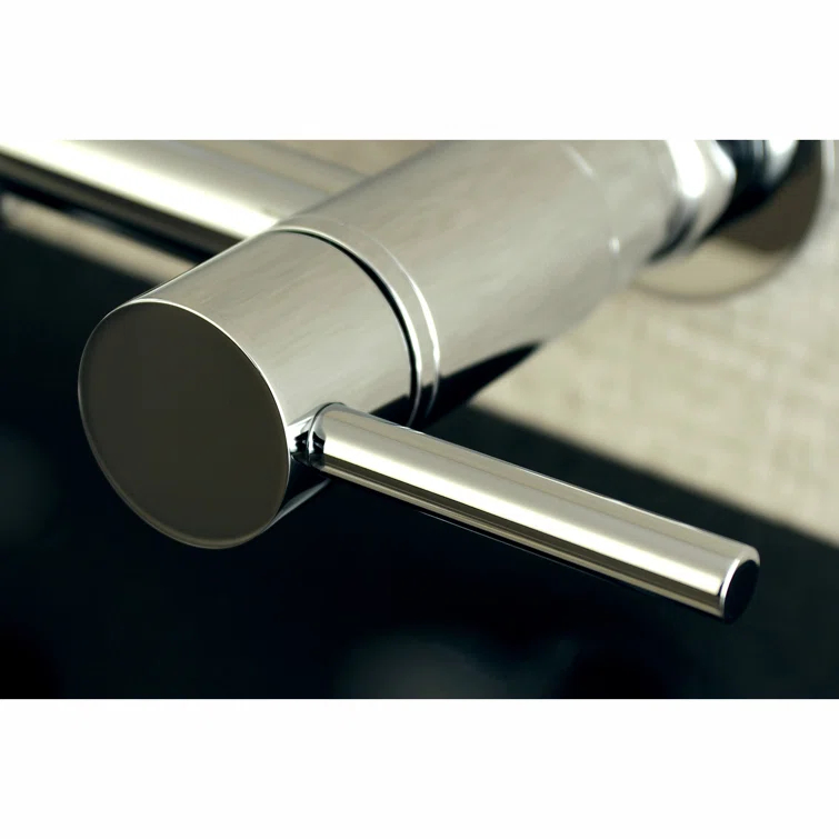 Kingston Brass Concord Double-Handle 2-Hole Wall-Mount Bridge Kitchen Faucet