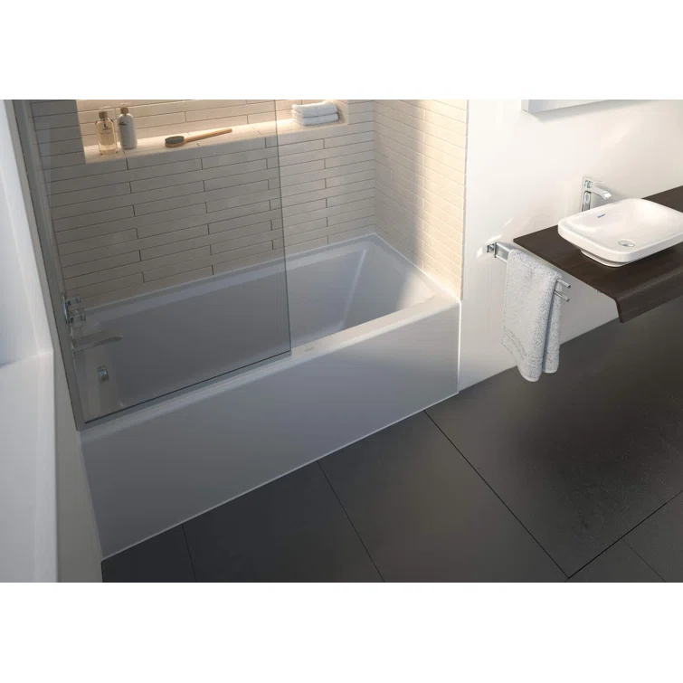 60" x 30" Drop In Soaking Acrylic Bathtub